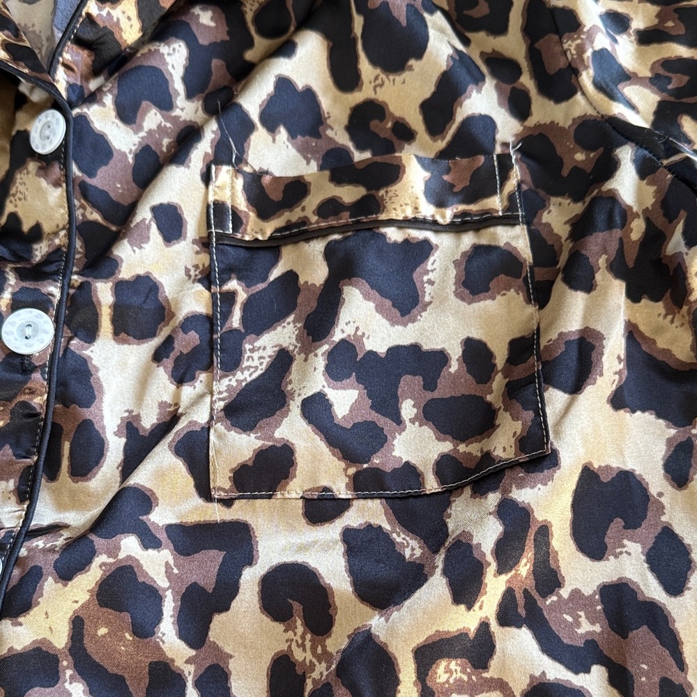 Leopard Print Pajama Set - Picture 3 of 4